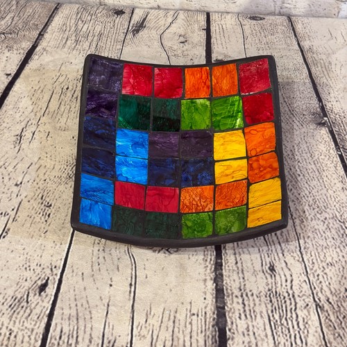 20cm rainbow block square - rainbow,