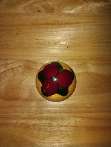 Vintage domed lucite ornament - vintage,