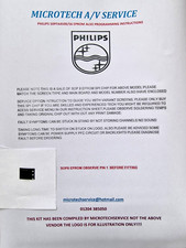 PHILIPS 50PFA4509/56 SPI EPROM REPAIR KIT WITH EXTRA SERVICE INFO READ ADVERT