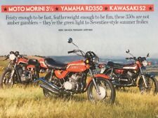 MOTO MORINI 3.5 SPORT v YAMAHA RD350 v KAWASAKI S2 350 - 8 PAGE COMPARISON TEST