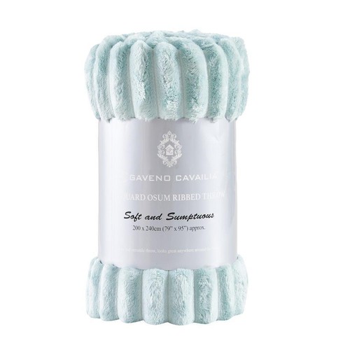 Ribbed throws fluffy - fluffy, fleece
