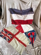 Random collection of Vintage British Navy Ensign Flags Canada  WW2?
