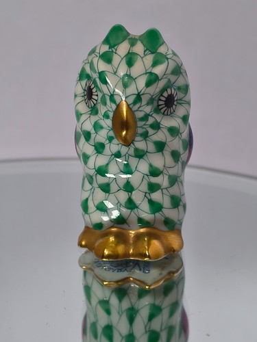 Herend little owl - little, green