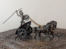 Vintage bronze roman gladiator - vintage,