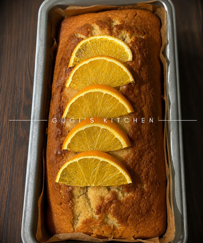 Orange loaf cake - orange,