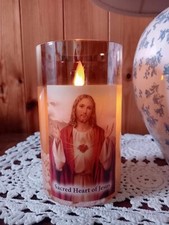Sacred Heart Prayer Candle LED