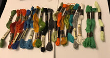 21 Lot of Linen Lace Crochet Thread Skeins & DMC ,Trebla & Anchor Cotton Mixed