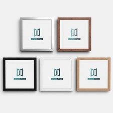 Picture Frame Photo Frame Square Size Frame Black Oak White Pewter Walnut