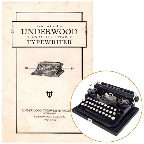 Underwood portable typewriter - underwood,