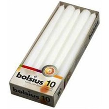 BOLSIUS BOX OF 10 WHITE