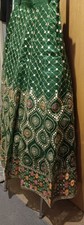 Green Embroidered Lehenga