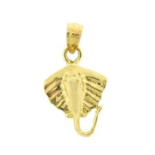 Stingray Fish Charm Pendant