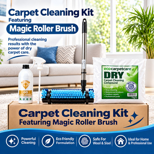 Carpet cleaning kit with magic - carpet,
