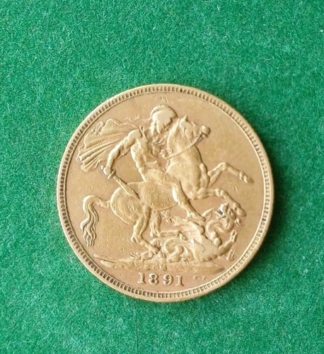 1891 queen victoria - queen, gold