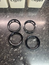 Vauxhall Corsa D 2006-14 Piano Black Heater Vent Surround Rings Trims X 4 OLH03