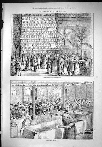 Old print butter making great - print,