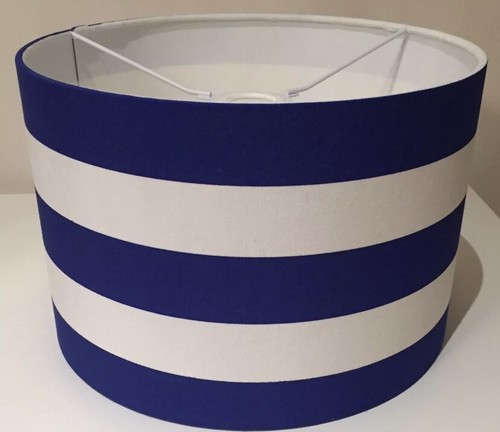 Handmade lampshade blue and - blue,