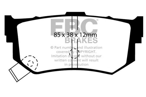 Ebc ultimax rear brake - ultimax, pads