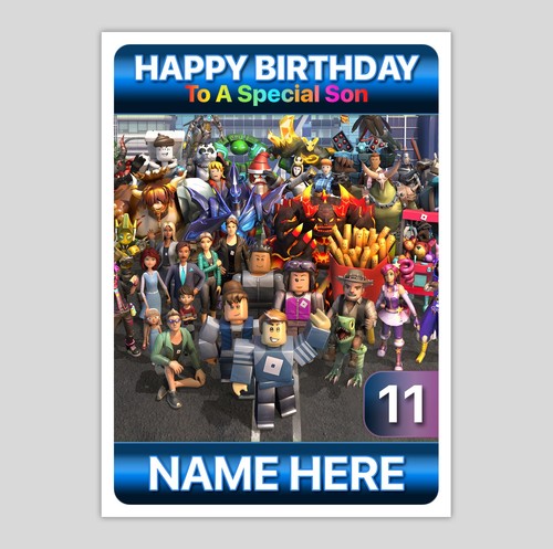 Roblox personalised - personalised, a5