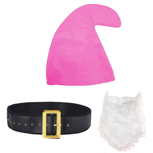 Pink hat beard - belt, dwarf