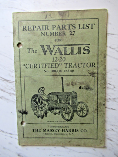 Massey harris wallis - wallis, 12-20