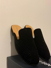 Men’s Black Leather Mules