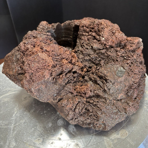 Large brown volcanic rock - volcanic,