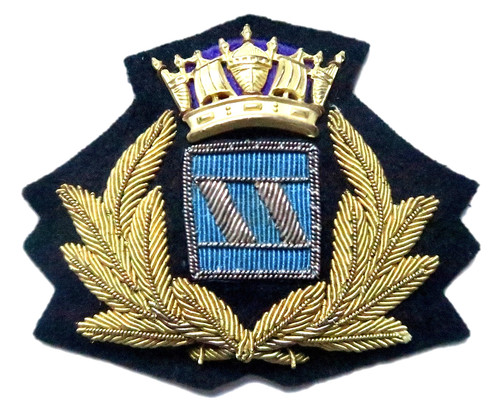 Silver line cap badge - line,