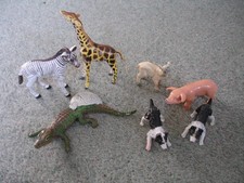 ELC & AAA Farm & Wild Animals - Zebra Giraffe Crocodile Pig Lamb Sheepdogs