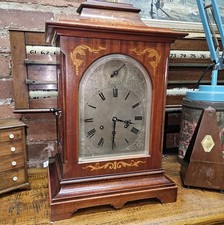 Antique Mahogany Westminster Chime Bracket Clock by Gustav Becker c.1900