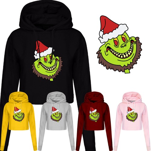 Grinch ladies hoodie - grinch, movie