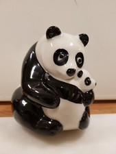 Wade Natwest Ceramic Panda With Baby Money box Figurine Vgc