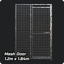 Dog Run Panel 1.2 x 1.84m - Right Door - Mesh - Heavy-Duty Galvanised