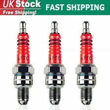 3Pcs Spark Plug A7TC A7TJC 3 Electrode For GY6 50cc-125cc Moped Scooter ATV Quad