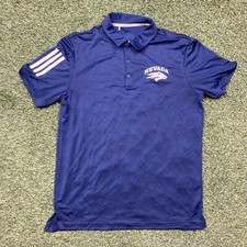 Nevada Polo Shirt Medium Adidas Football NCAA Official Staff Collared Tee