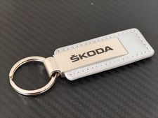 Skoda Classic Style Various Colours. Keyring New Fabia Octavia Kodiaq Kamiq Yeti