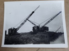 Ruston Bucyrus Crawler Cranes / Draglines at Work – 1950s/60s Construction Photo