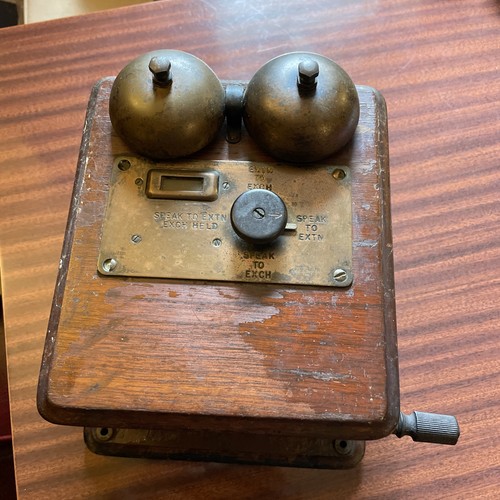 Vintage gpo wooden bell - wooden,