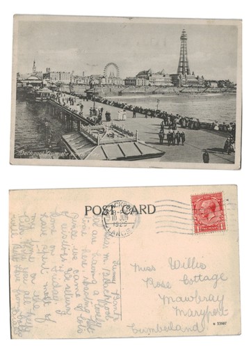 Vintage postcard blackpool - -,