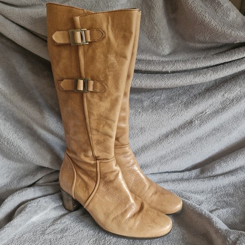 Gabor tan leather knee - tan,