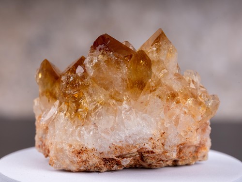 Citrine cluster crystal - citrine,