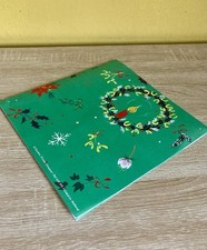 Vintage Gordon Fraser Green Christmas Wrapping Paper Wrapper 60s MCM Mid Century