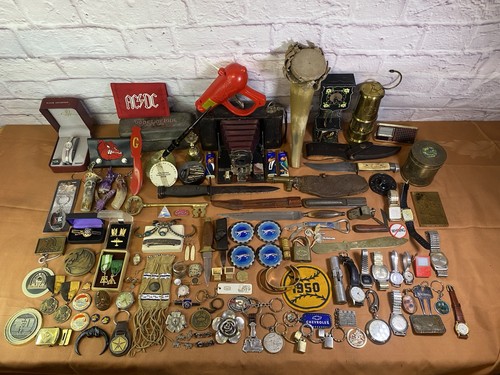 Vintage junk drawer native - vintage,