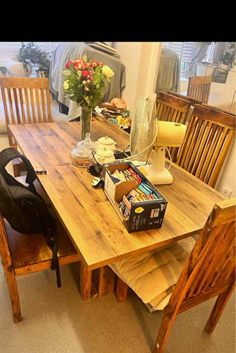 Wood rectangular dining - wood, table