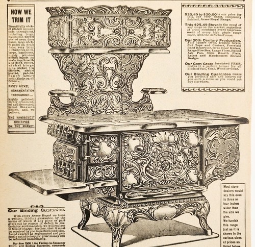 1900 acme royal range - royal, oven