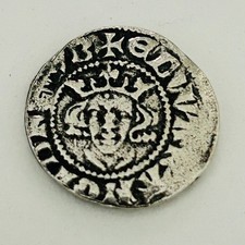Edward hammered penny coin - edward,