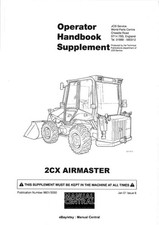 JCB 2CX AIRMASTER SUPPLEMENT