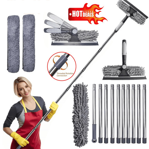 Telescopic squeegee cleaner - squeegee,