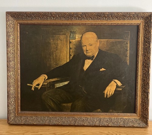 Vintage framed print - print, on