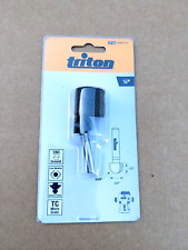 TRITON 1/4" CORE BOX ROUTER BIT 1/2",  3/4", 884310